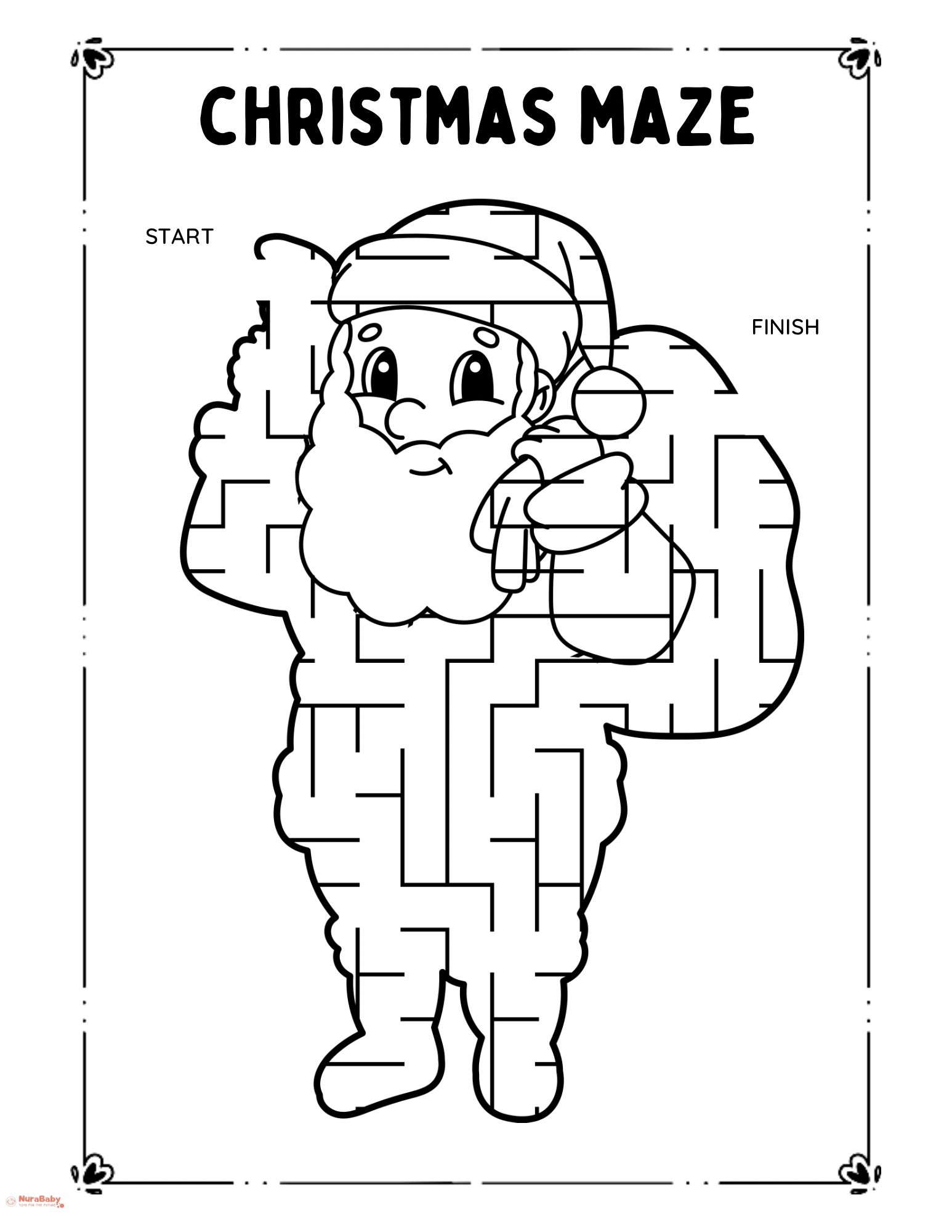 Christmas Maze Printable for Kids – A Fun & Educational Holiday Activi ...