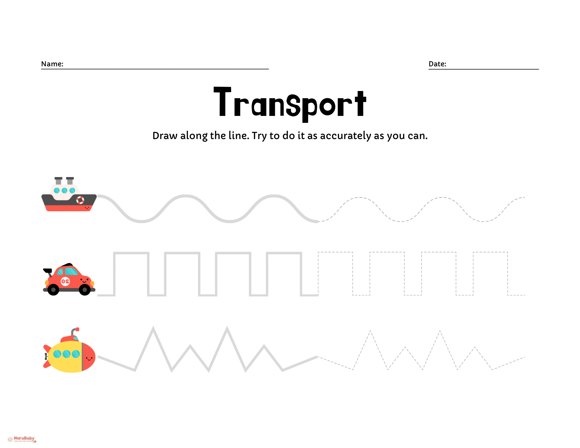 🚗🚢🛳 Transport-Themed Tracing Fun for Kids