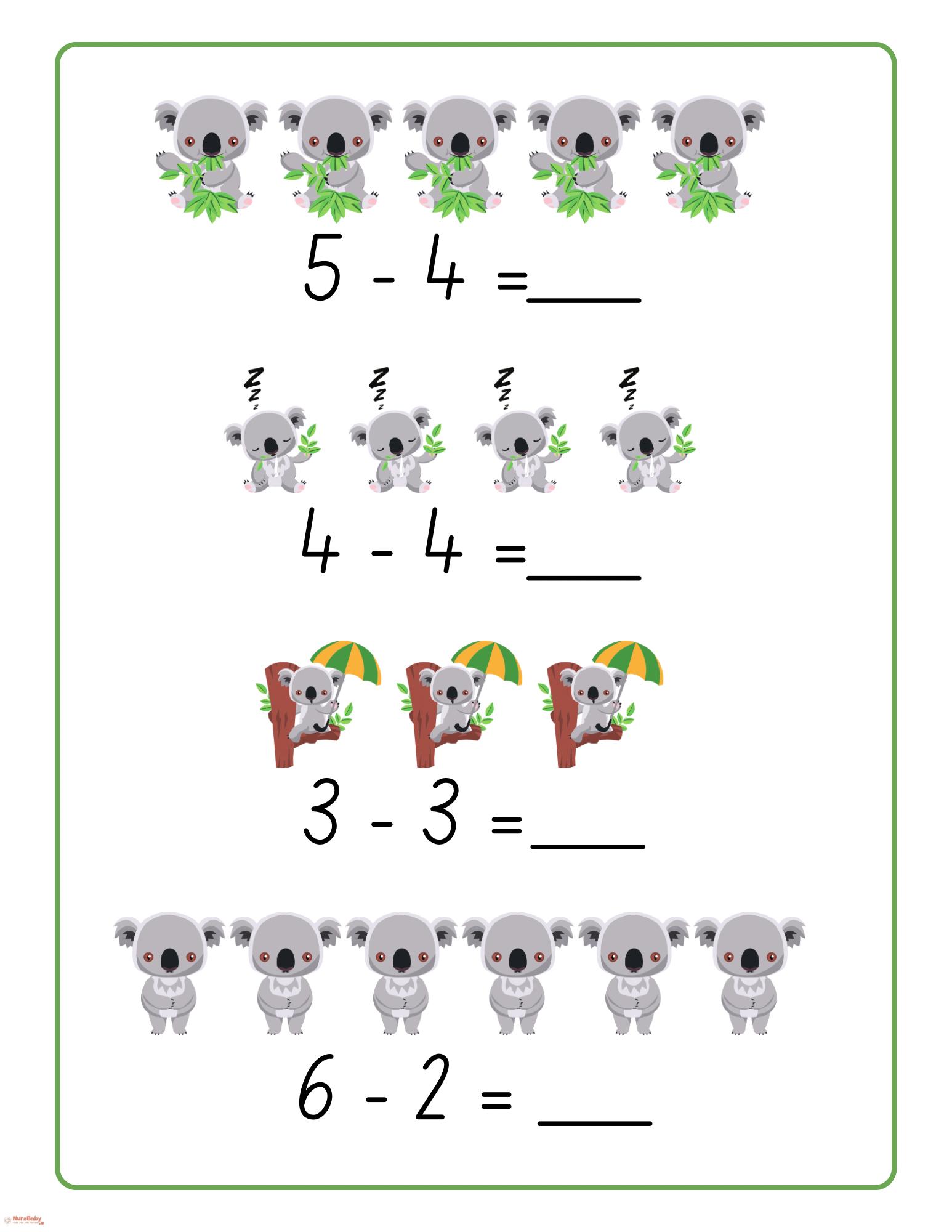 🐨 Koala Math Fun: Learning Subtraction with Cute Critters!