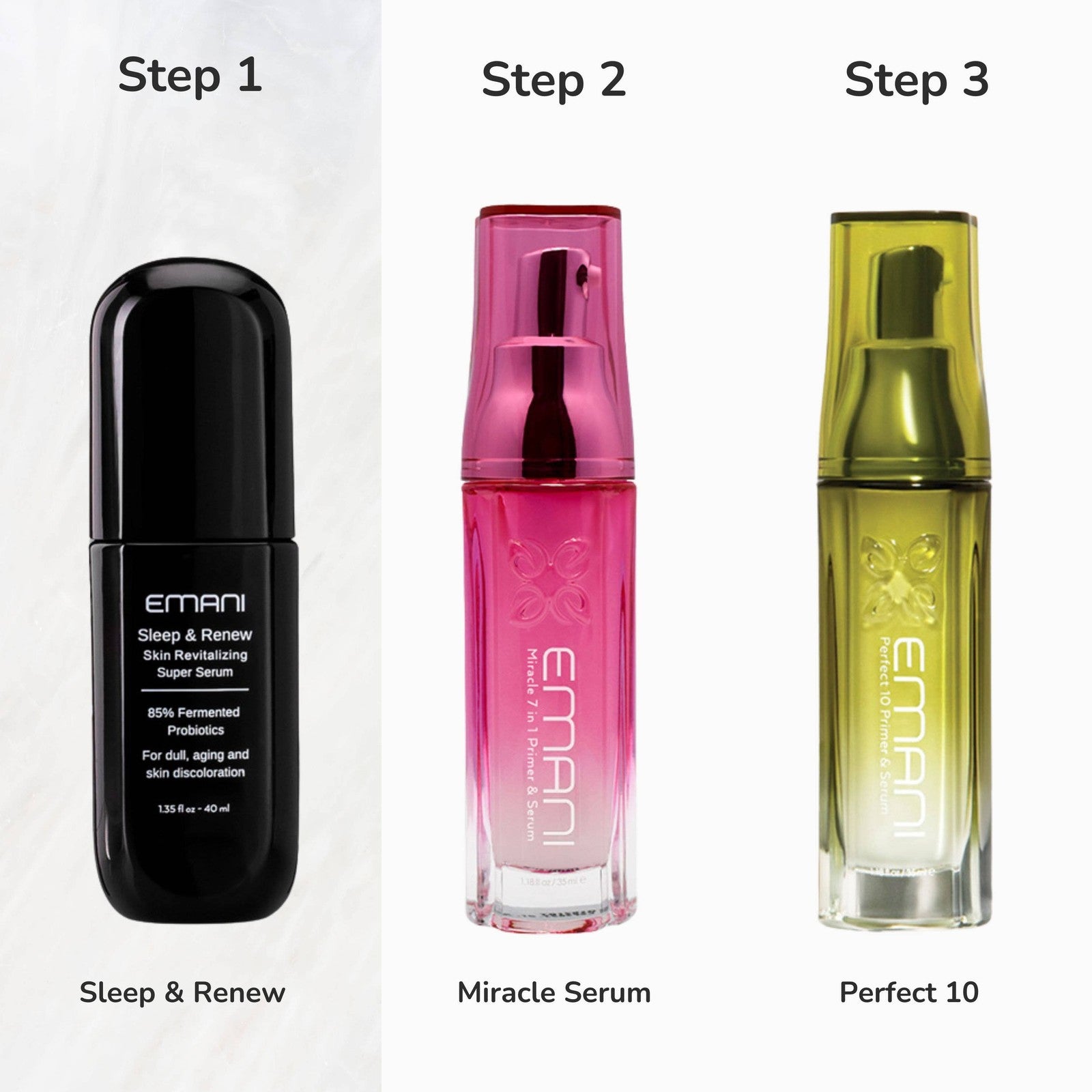 EMANI VEGAN COSMETICS - Sleep & Renew Super Serum - Cell Turnover and Refine Pores