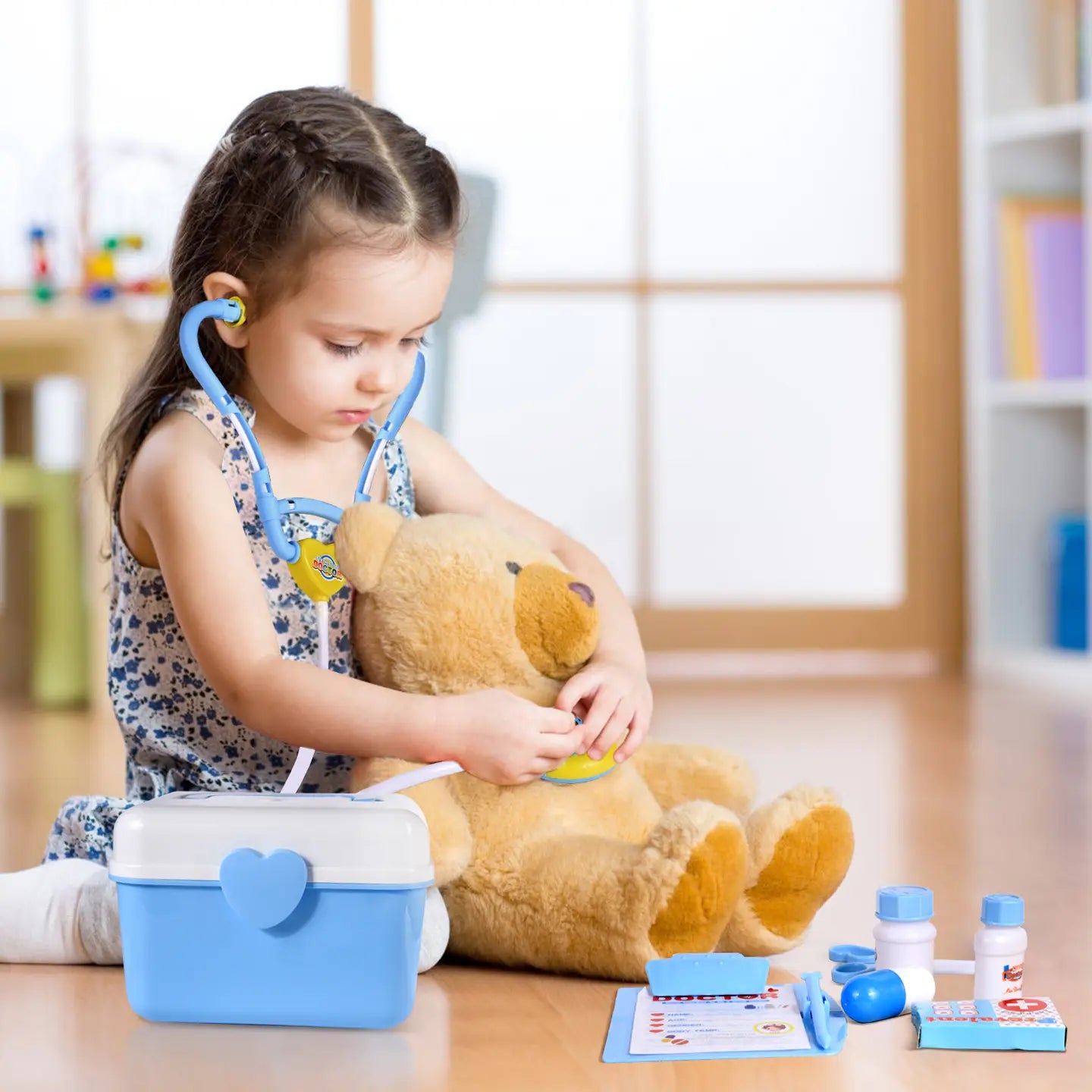 Fun Little Toys - 31 PCs Doctor Medical Kit - Pretend Play Doctor Set for Kids