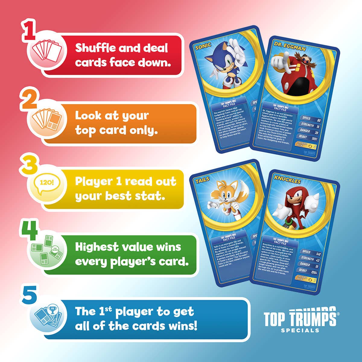 Top Trumps USA, Inc. - Sonic The Hedgehog Top Trumps Card Game