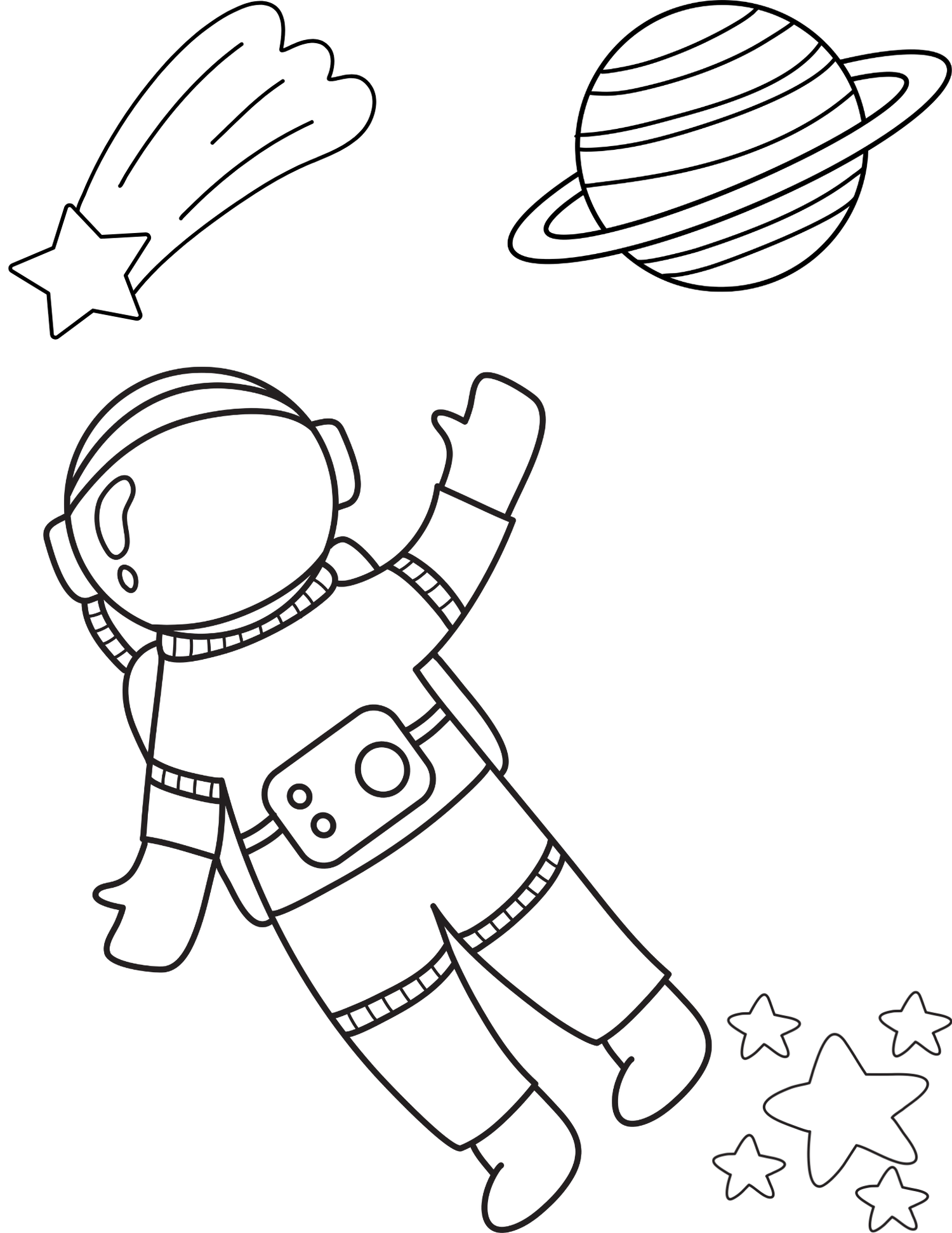 🚀 Coloring Space Astronaut – Fun & Educational Activity for Kids!