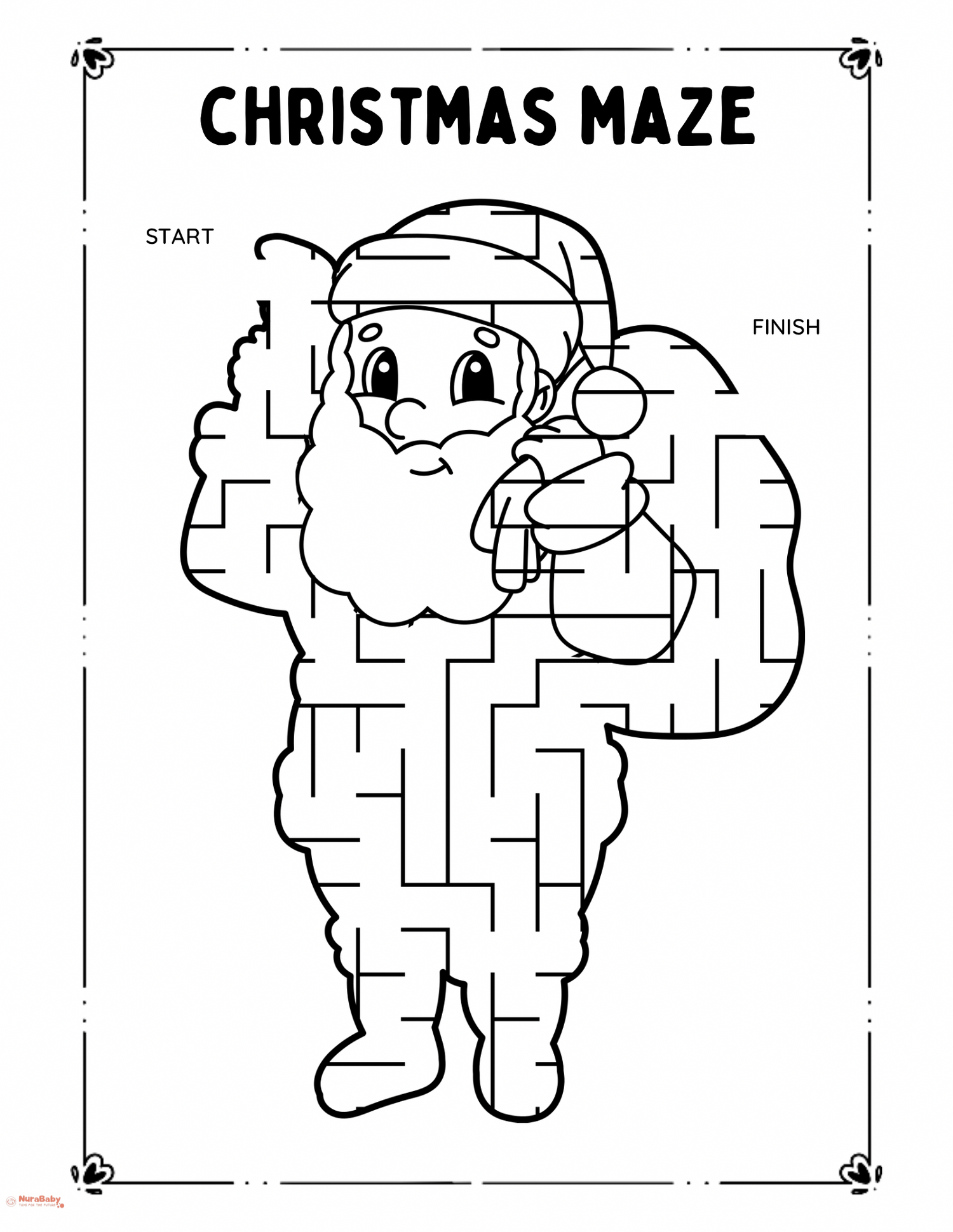 Christmas Maze Printable for Kids – A Fun & Educational Holiday Activity