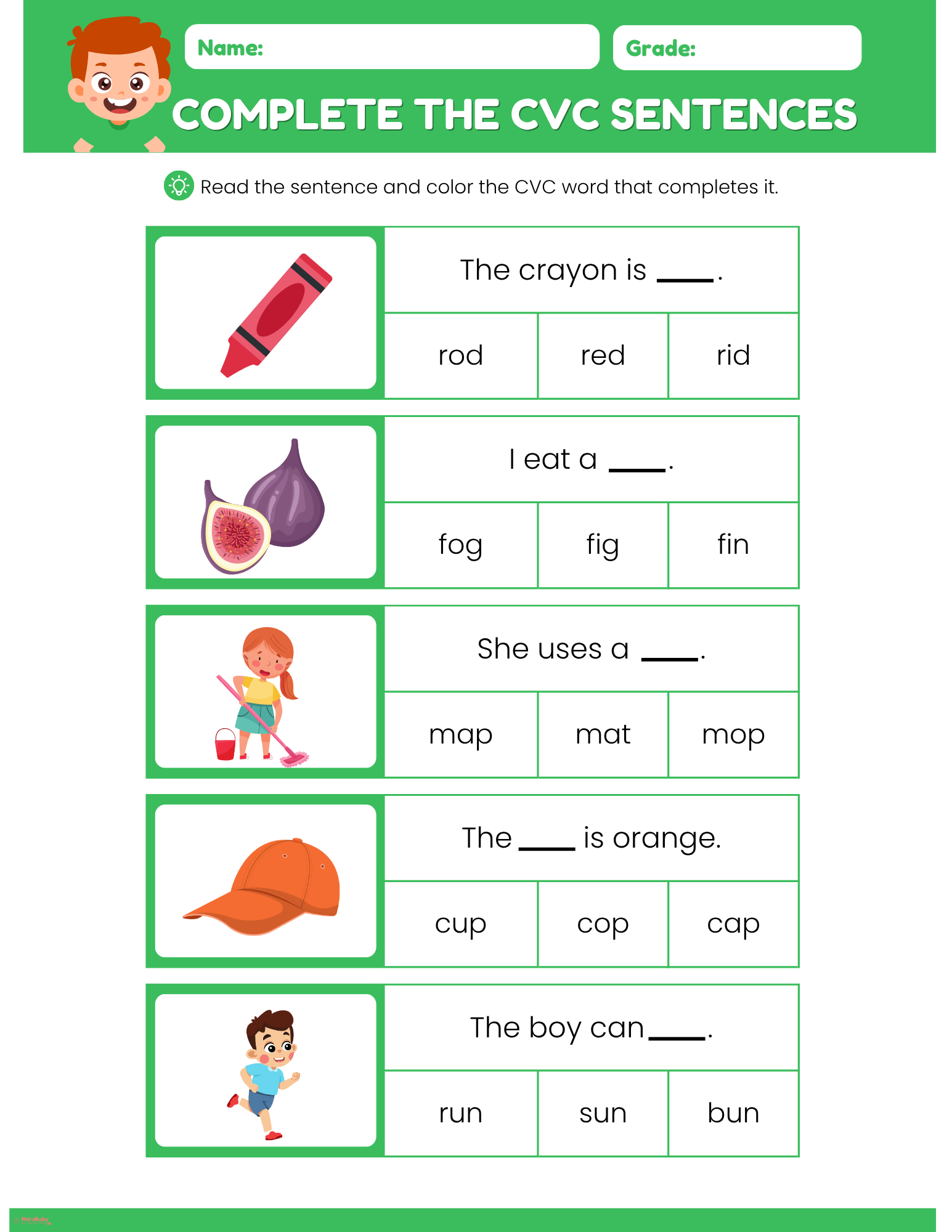 Boost Early Reading with Fun CVC Worksheets