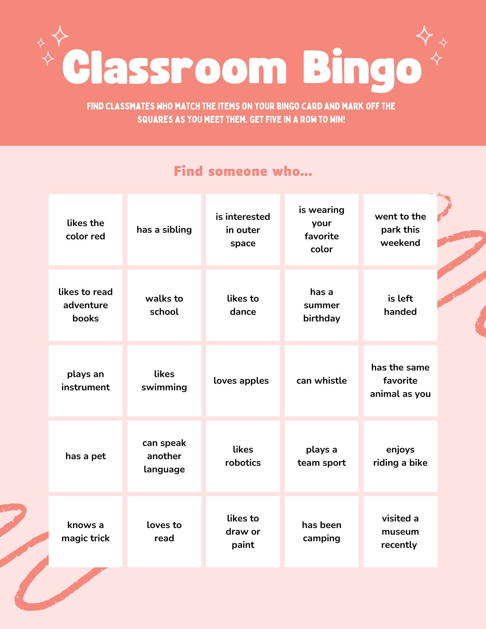 🎉 Classroom Bingo – A Fun &amp; Educational Game! 🎲