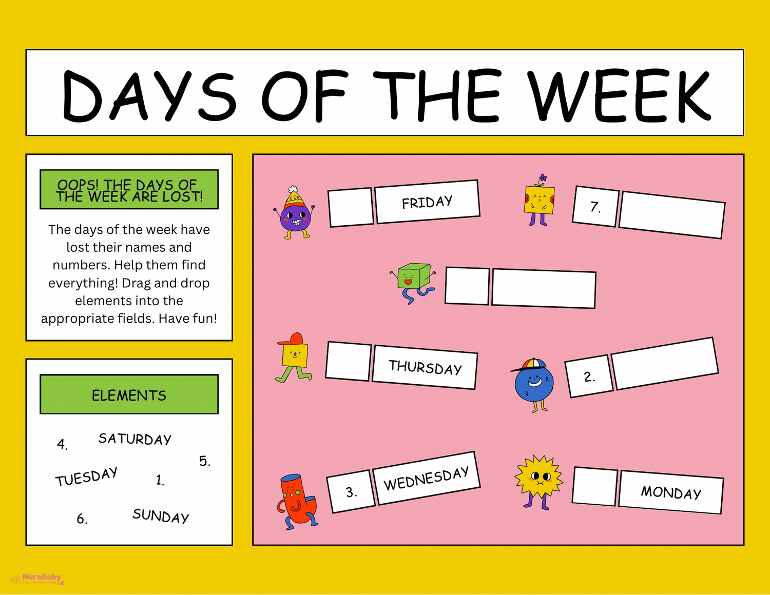 Learning the Days of the Week – Fun Puzzle Time!&nbsp;