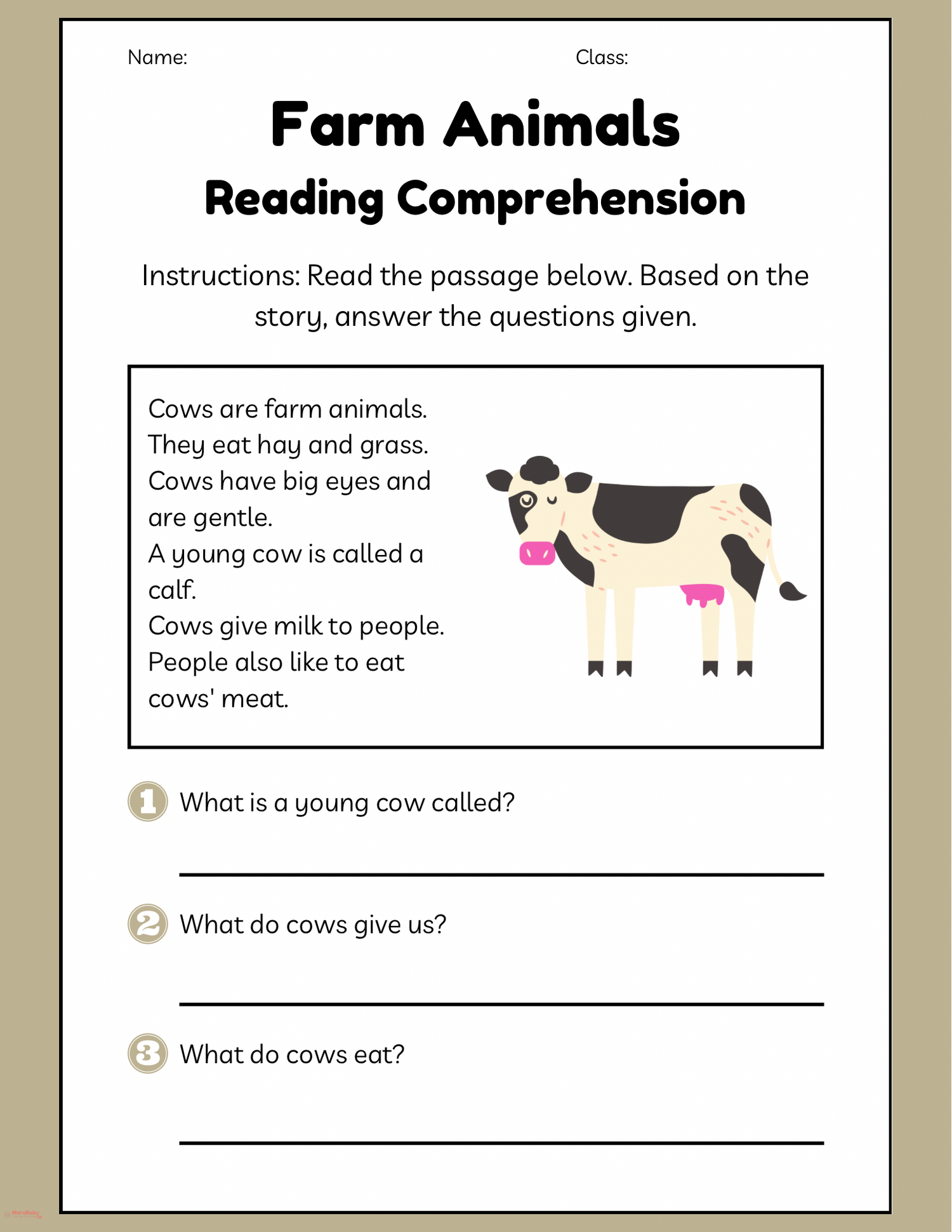 🐮 Moo-tastic Learning: All About Cows!