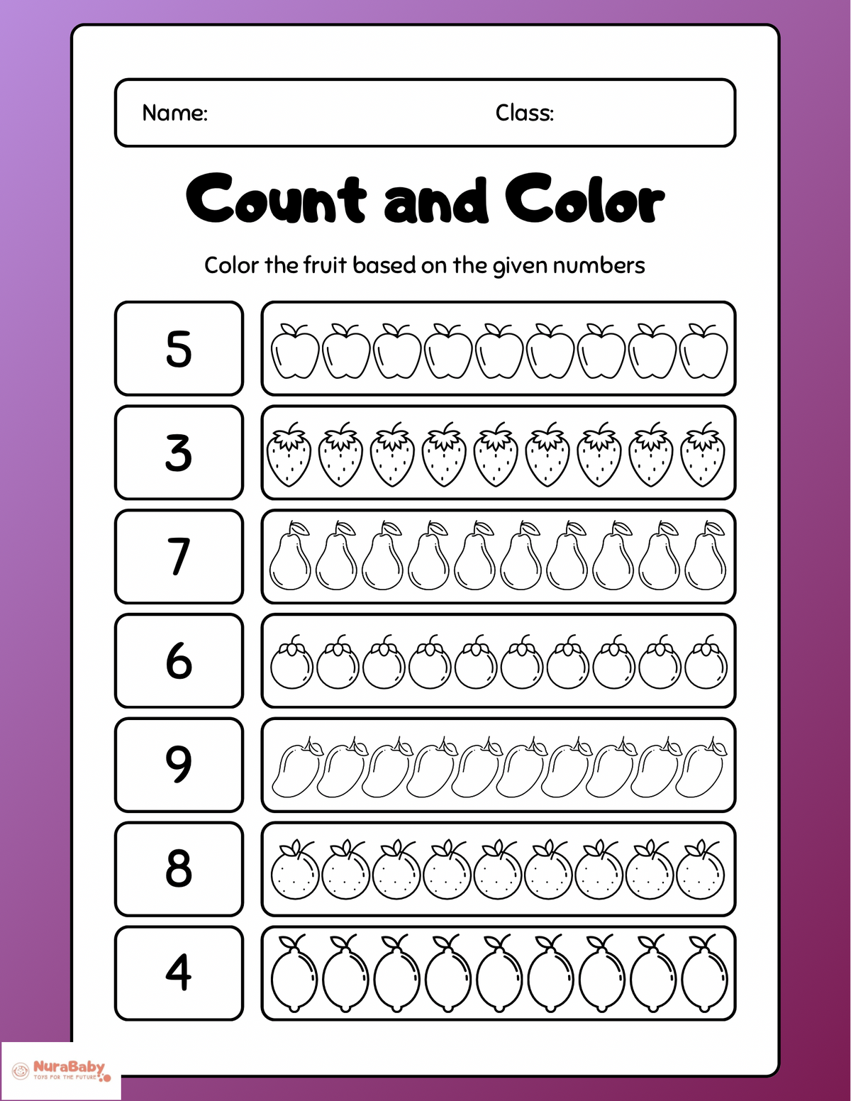 Count and Color - Nura Baby