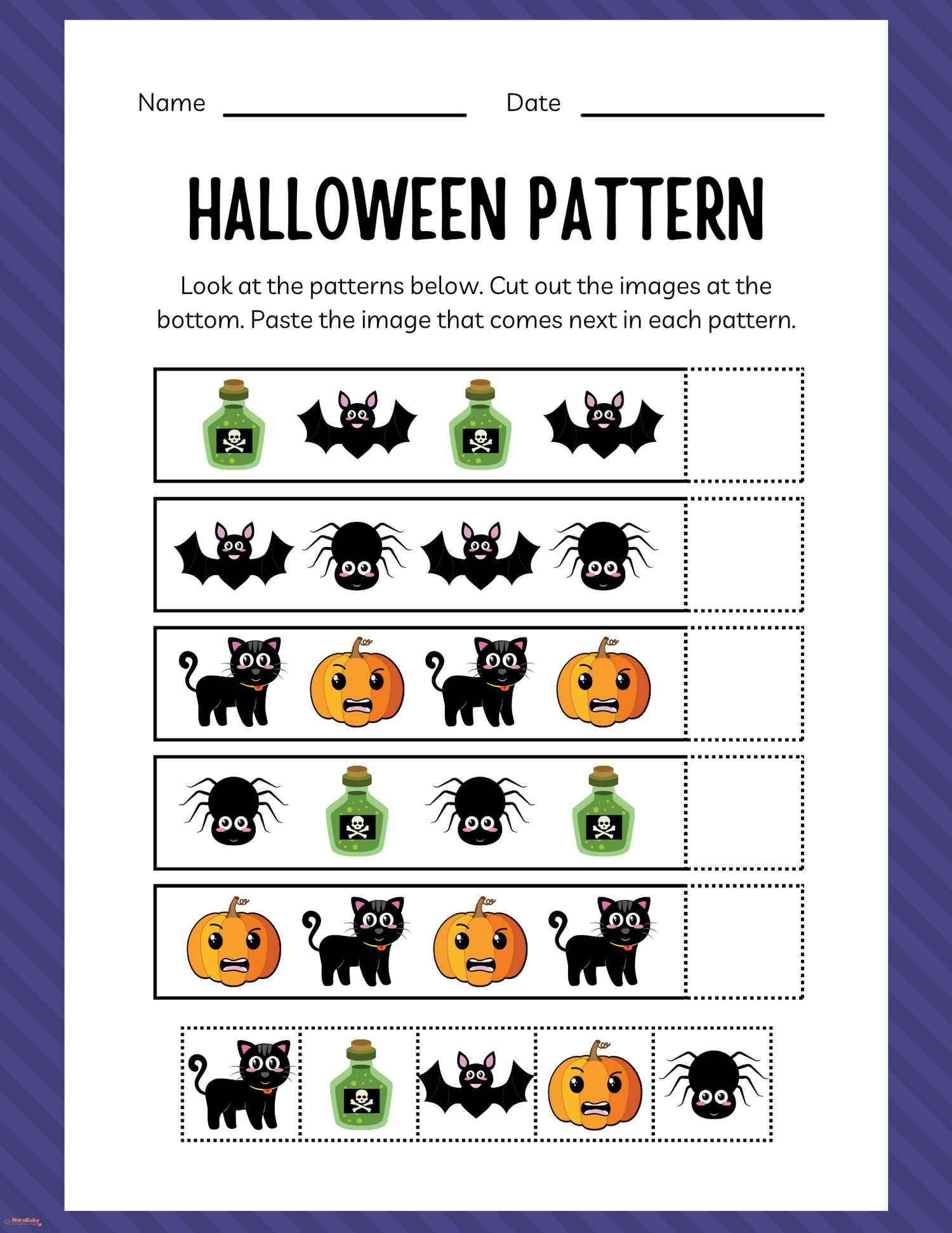 👻 Fun Halloween Pattern Activity for Early Learners