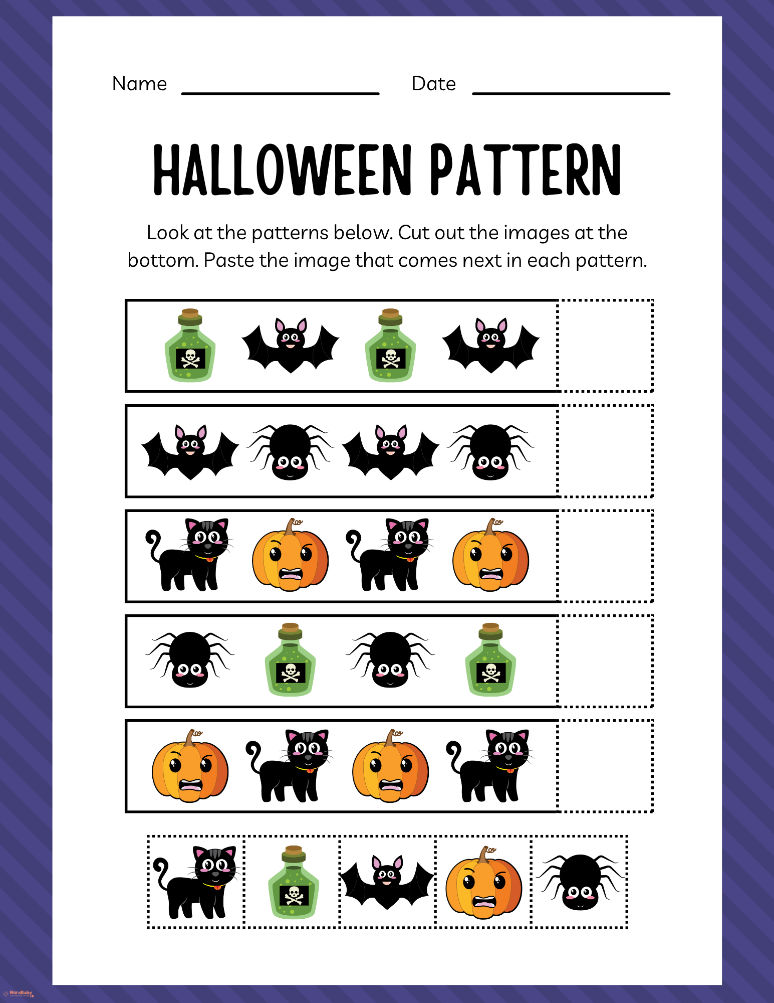 👻 Fun Halloween Pattern Activity for Early Learners
