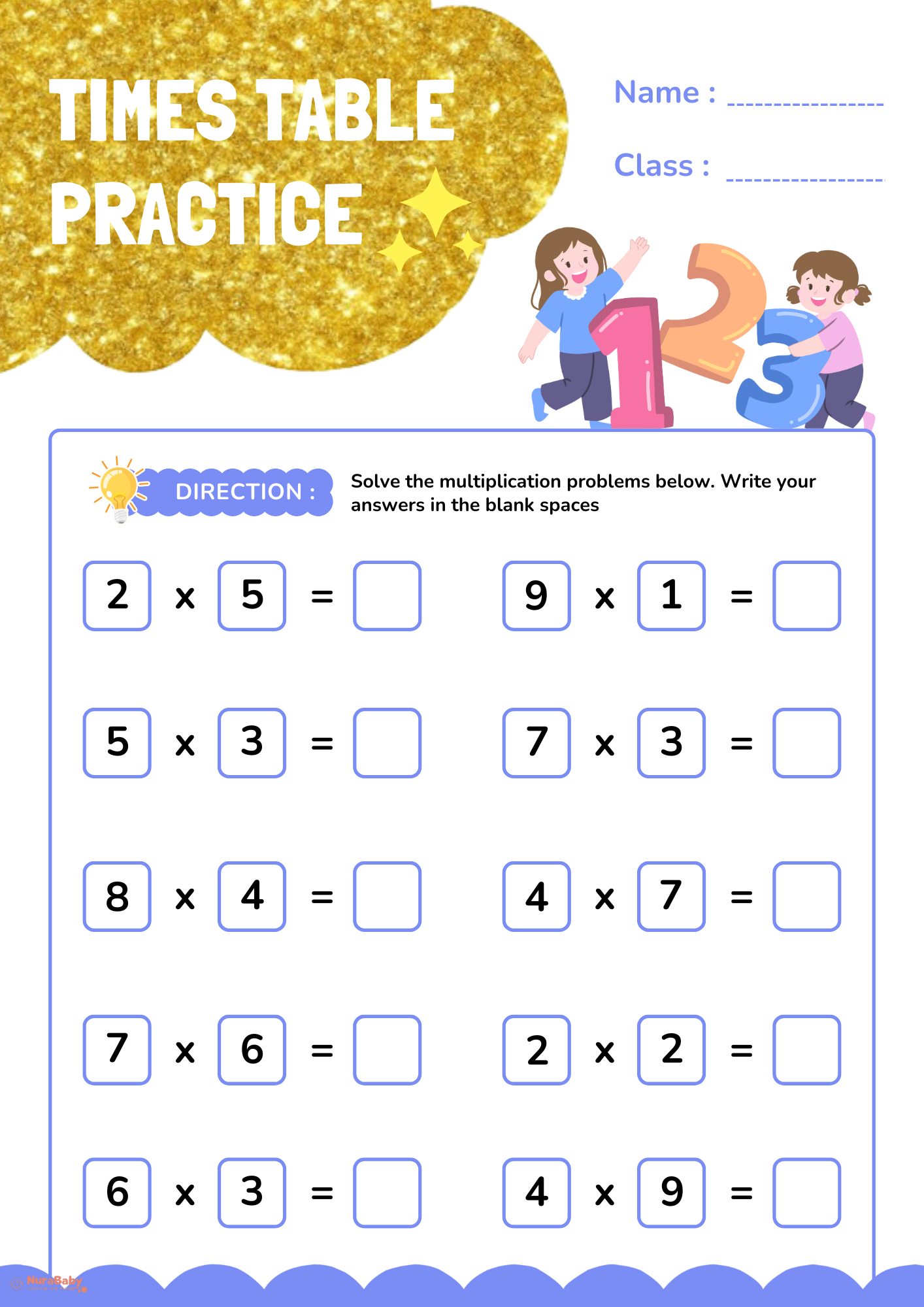 🧮 Fun& Easy Times Table Practice for Kids