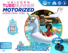 PoolCandy - Tube Runner Motorized Unicorn Pool Float Special Edition