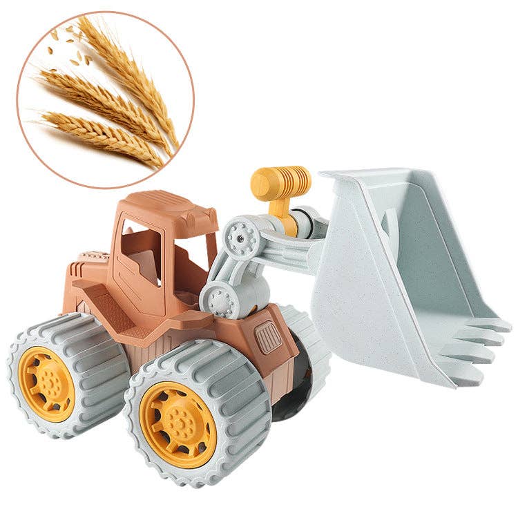 MyKids-USA™ - Children’s Wheat Straw Medium Beach Simulation Dredger: Blue / Average Size 0-12Y）