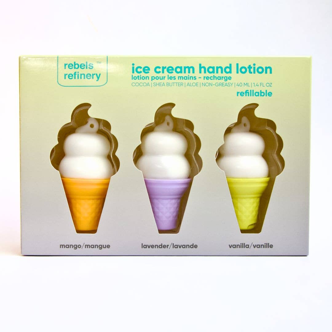 Rebels Refinery - GIFT SET 3 Pack Ice Cream Hand Lotion