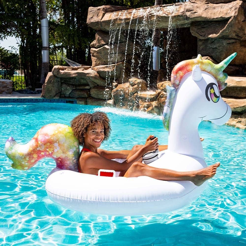 PoolCandy - Tube Runner Motorized Unicorn Pool Float Special Edition