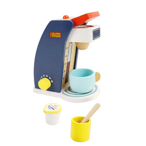 Leo & Friends - Leo & Friends Wooden Coffee Maker Set - 6 Piece Coffee Grinder Kit for Kids 3+ | Perfect Educational Wooden Play Kitchen Set Gift for Holidays & Birthdays