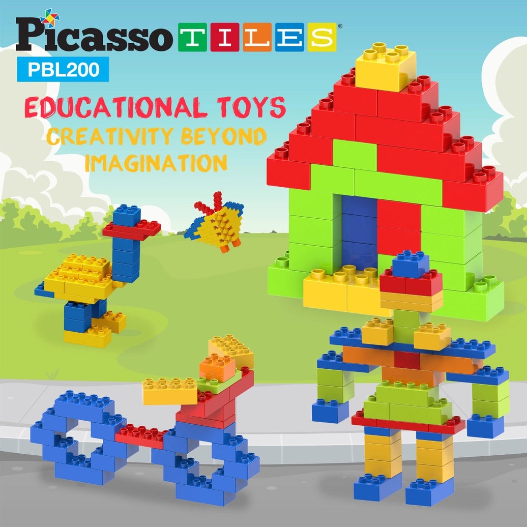 Large Brick Building Blocks - 200pc