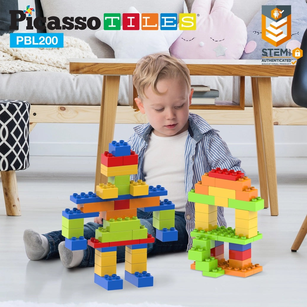 Large Brick Building Blocks - 200pc