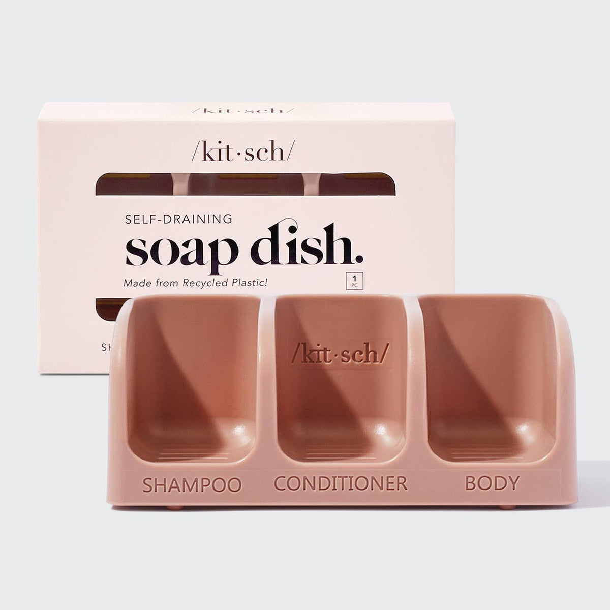 KITSCH - Self-draining Soap Dish - Terracotta