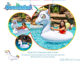 PoolCandy - Tube Runner Motorized Unicorn Pool Float Special Edition