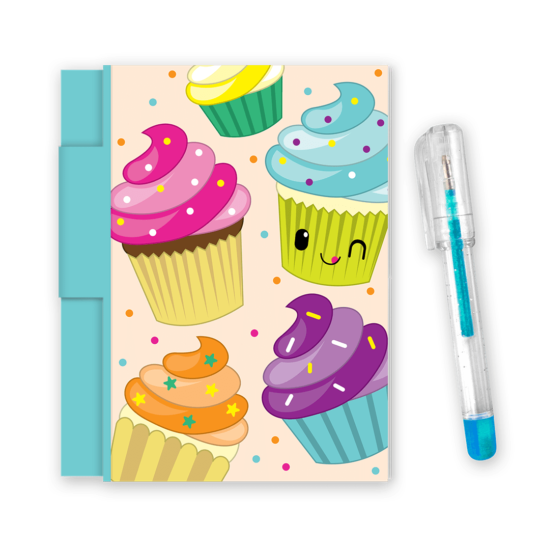 Oh-so-yummy Scented Notepad + Pen Cupcake