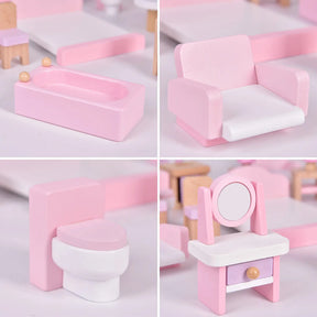 Wooden Doll House Furniture Accessories