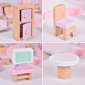 Wooden Doll House Furniture Accessories