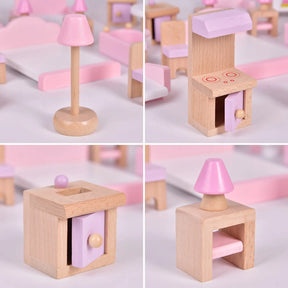 Wooden Doll House Furniture Accessories