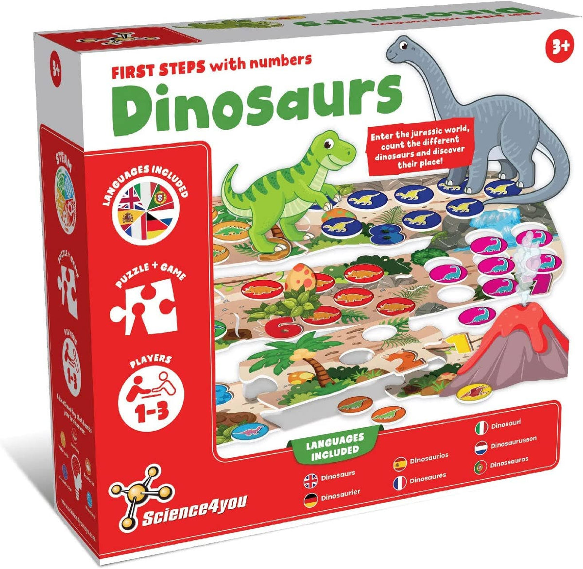 Science-First Steps With Numbers Dinosaurs - Toy, Game for Kids