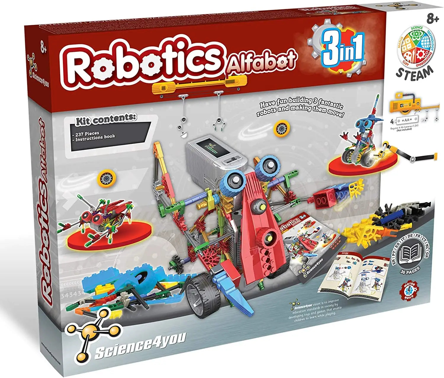 Robotics Alphabot - Science Toys for Kids in 8 languages