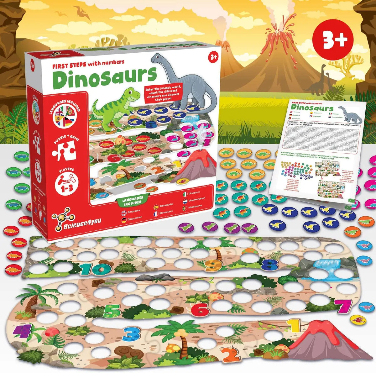 Science-First Steps With Numbers Dinosaurs - Toy, Game for Kids