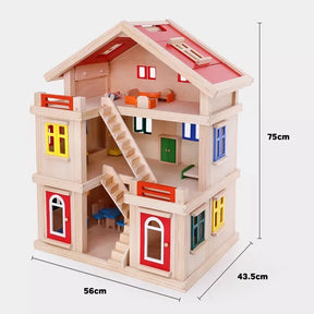 Joyful family Wooden Multicolor Playhouse