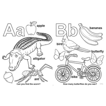 ABC-123 LapTop Coloring Book 17"x11"