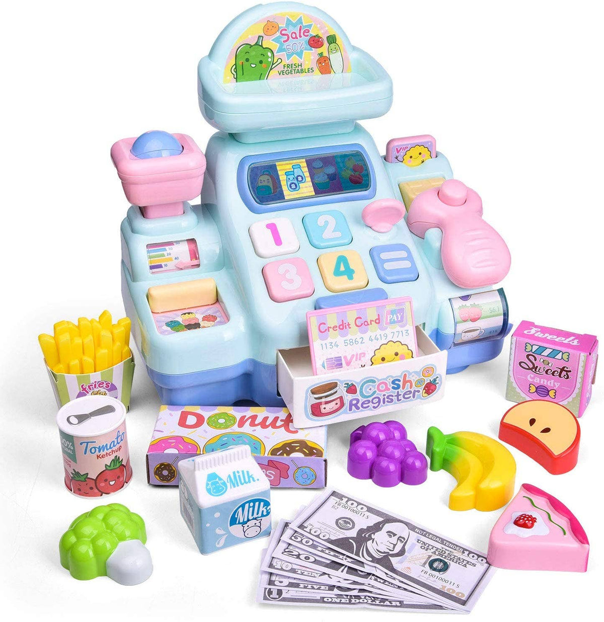 Fun Little Toys - Cash Register Pretend Play Cashier