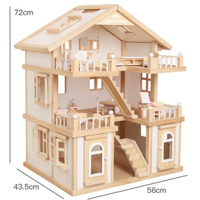 Happy Family 3 Story Large Villa Playhouse with furnishings