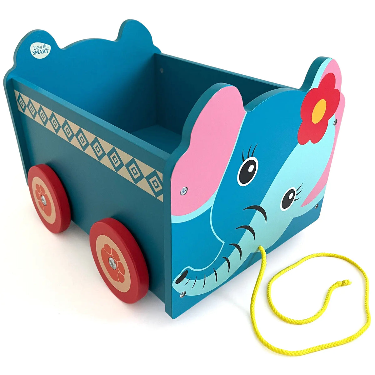 ELEPHANT PULL ALONG TOY BOX Flat Packed