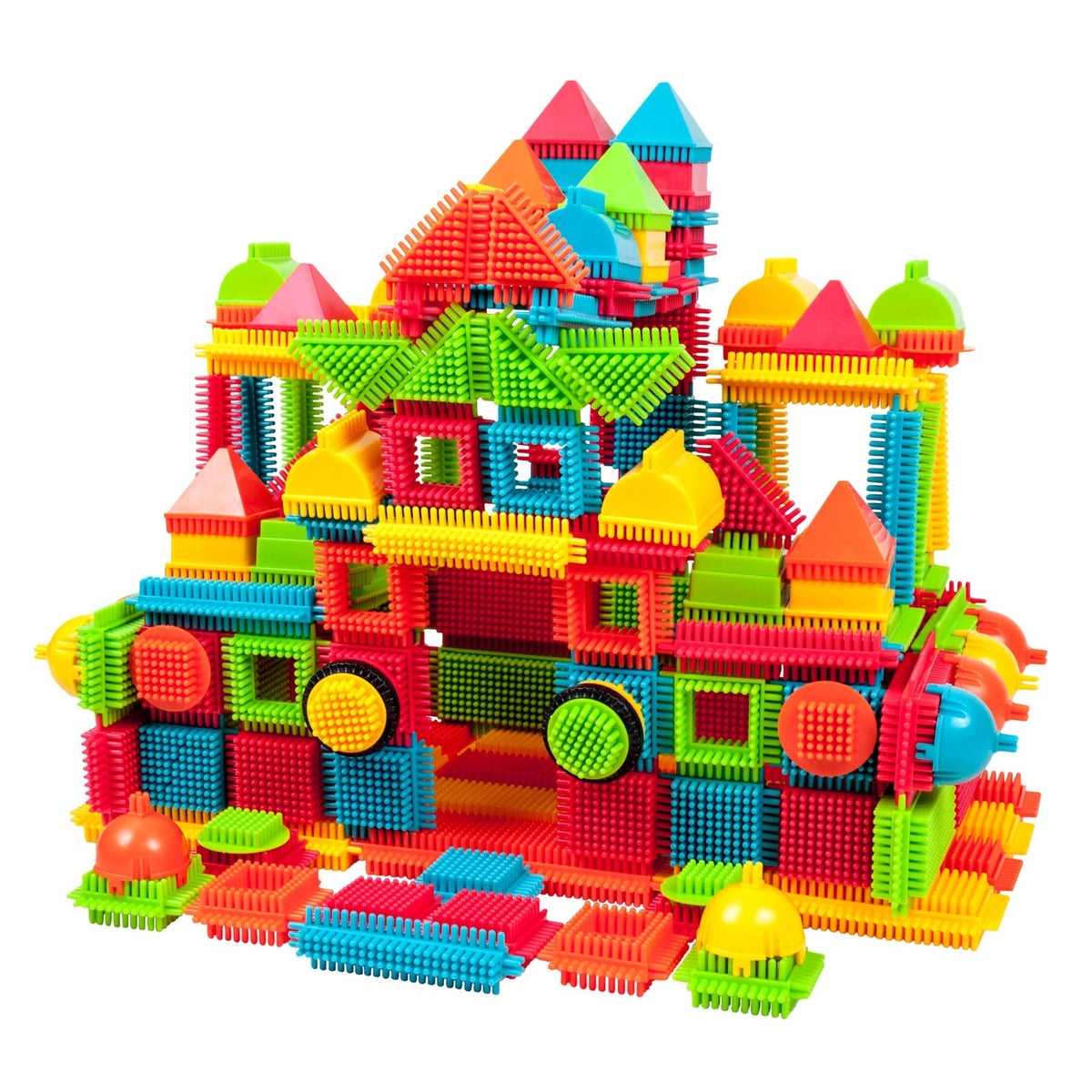 PicassoTiles - 240 Piece BristleLock Building Blocks Set